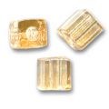 Cubes Miyuki 4 mm SB4-2439- Luster Light Smoky Topaz Gold