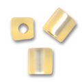 Cubes Miyuki 4 mm SB4-3F - Gold Silver Lined Mat