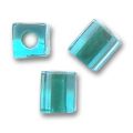 Cubes Miyuki 3 mm SB3-2641 - Aqua Forest Green Lined