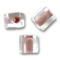 Cubes Miyuki 4 mm SB4-224- Crystal Cocoa Lined