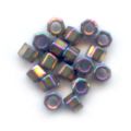 Miyuki Delicas 11/0 Hex Cut DBC0029 - Metallic Purple Gold Iris