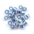 Miyuki Delicas 11/0 Hex Cut DBC0111 - Tr Blue Gray Rainbow Gold