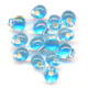 Mini-gouttes Miyuki 3.4 mm DP018 - Aquamarine Silver Lined
