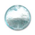 Bomb�e 20 mm feuille d'argent Aquamarine x1