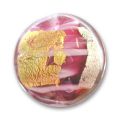Bomb�e 22 mm feuille d'or et d'argent Chalk Pink x1
