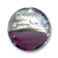 Bomb�e 22 mm feuille d'argent violet x1