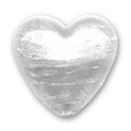 Coeur feuille d'argent 35 mm Crystal x1