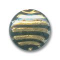 Bomb�e 20 mm feuille d'or stri�e noir x1