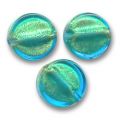 Palet  feuille d'or 10 mm Aquamarine x1