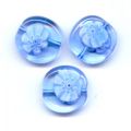 Murano ronde plate 12 mm Light Sapphire x1