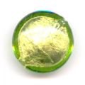 Bomb�e 16 mm  feuille d'argent Peridot x1