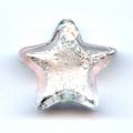Etoile feuille d'argent 13 mm Light Rose x1