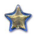 Etoile feuille d'or 13 mm Sapphire x1