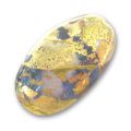 Olive 26x16 mm feuille d'or Cinnamon x1