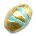 Olive Maya feuille d'or 12x8 mm x1