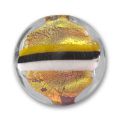 Palet 21 mm feuille d'or Jet/Yellow x1