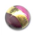 Ronde  8 mm cercl�e d�or Rose/Amethyst x1