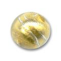 Ronde  8 mm feuille d'or Crystal  x1