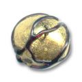 Ronde  8 mm feuille d'or Grata Nero x1