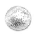 Ronde  8 mm feuille d'argent Crystal x1