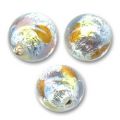 Ronde  8 mm feuille d'argent Arcobaleno x1