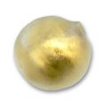 Ronde  8 mm feuille d'or Crystal Mat x1