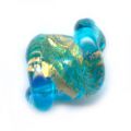 Spirale cercl�e d'or 12 mm Aquamarine x1