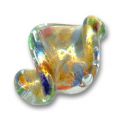 Spirale feuille d'or 22 mm Arlequin x1