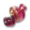 Spirale cercl�e d'or 22 mm Ruby x1