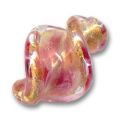 Spirale cercl�e d'or 22 mm Rose x1
