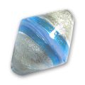 Toupie 27x20 mm feuille d'argent Blue x1