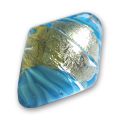 Toupie 27x20 mm feuille d'or et d'argent Chalk Blue x1