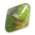 Toupie 27x20 mm feuille d'or et d'argent Chalk Green x1