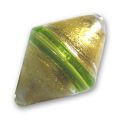 Toupie 27x20 mm feuille d'or Green x1