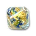 Toupie feuille d'or 10 mm Arlequin x1
