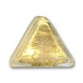 Triangle feuille d'or 15x19 mm Crystal x1