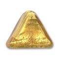 Triangle feuille d'or 15x19 mm Topaz x1