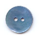 Bouton Nacre 15 mm Bleu Turquoise x1
