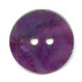 Lot de 18 Boutons Nacre 20 mm Aubergine