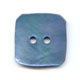 Bouton Nacre carr� 16 mm Bleu Turquoise x1