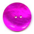 Lot de 6 Boutons Nacre 30 mm Fuchsia