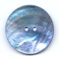 Lot de 6 Boutons Nacre 30 mm Turquoise