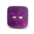 Bouton Nacre carr� 10 mm Amethyst  x1