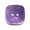 Bouton Nacre carr� 16 mm Violet x1