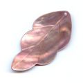 Feuille Nacre 48x24 mm Rose clair x1