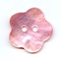 Lot de 12 Boutons Nacre Fleur 20 mm Rose pale