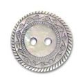 Bouton laser Nacre d�cor rond 15 mm Iris� x1