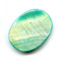 Palets ovales en nacre iris� 20x15 mm Mint x4