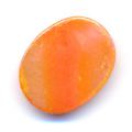 Palets ovales en nacre iris� 20x15 mm Orange x4