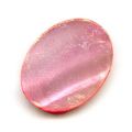 Palets ovales en nacre iris� 20x15 mm Rose x4